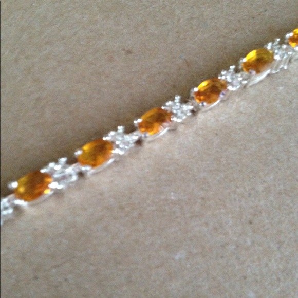 Jewelry - 7" Tennis Bracelet Yellow Citrine - Gorgeous